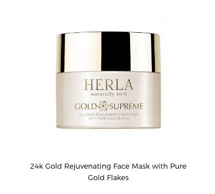 HERLA naturally rich Gold Supreme – 24k gold rejuvenating face mask with pure gold flakes