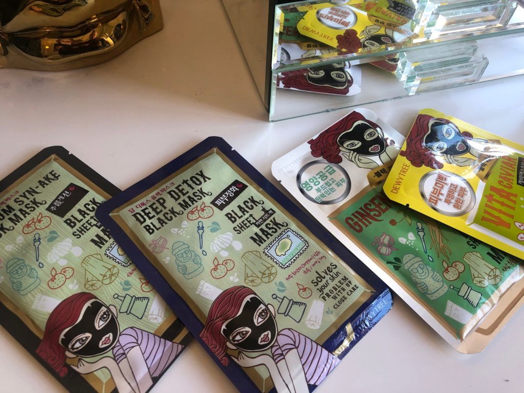 5 dagars sheet mask kur för torr hud med Fletna
