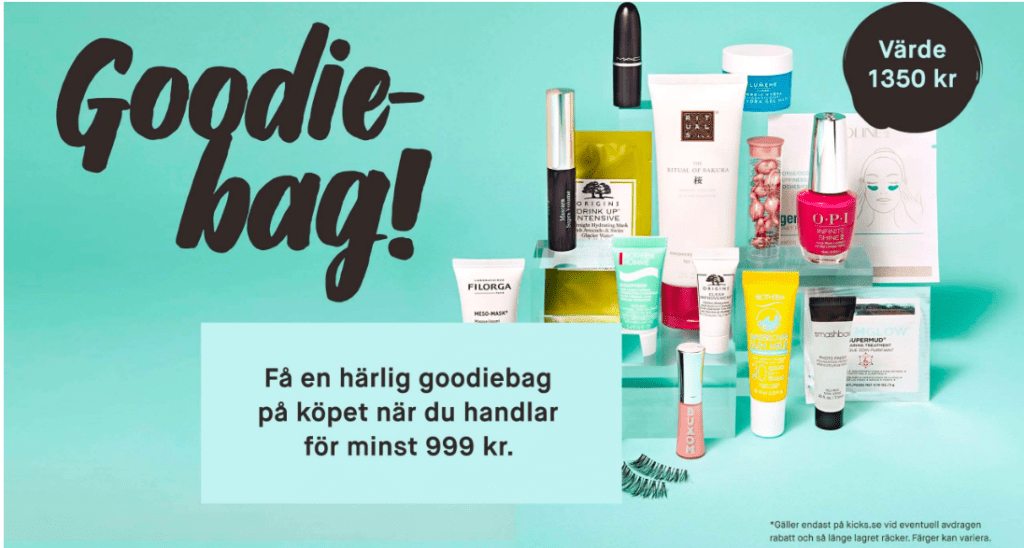 Få en goodiebag på köpet hos KICKS