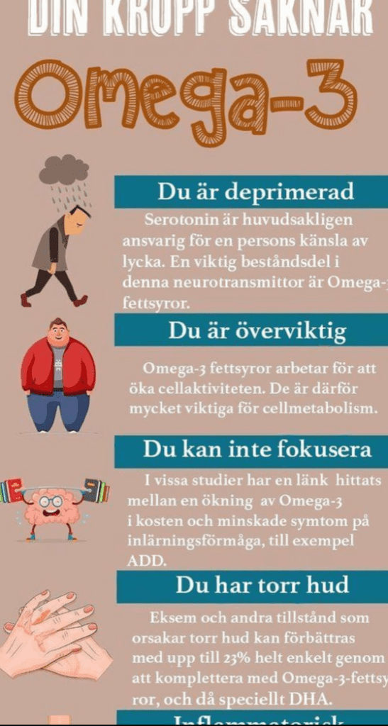 Vikten av att äta Omega 3
