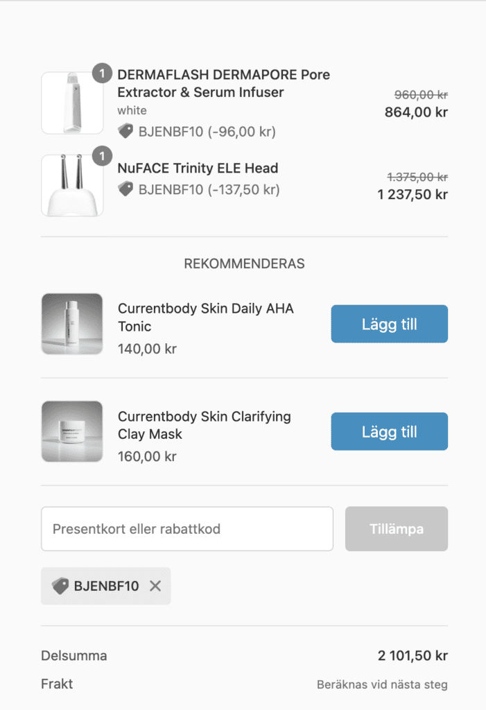 Currentbody Black Friday Rea 2024 med 10 % extra rabattkod