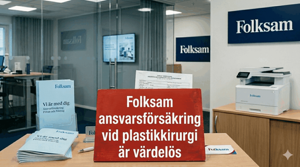 Folksam ansvarsförsäkring vid plastikkirurgi är värdelös