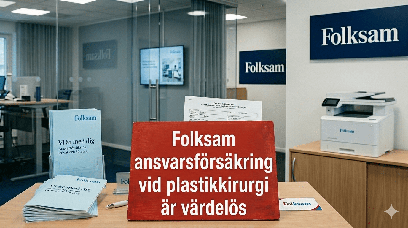 Folksam ansvarsförsäkring vid plastikkirurgi är värdelös